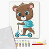 Premium Malen nach Zahlen A schoolboy bear (PKBS7120)