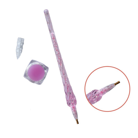 L300 Griffel für Diamantmosaik mit Gelkleber. Rosa (STYL061)