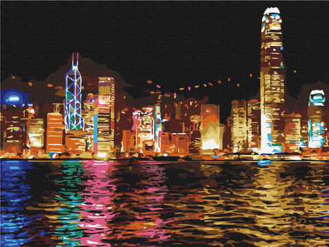 Malen nach Zahlen Hongkong in der Nacht (RBS7256)