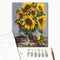 Malen nach Zahlen Stillleben mit einem Strauß der Sonnenblumen (RBS51955)